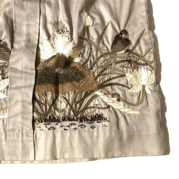 EUC Anthropologie Floral Embroidered Dress With a Bow - Picture 8 of 10